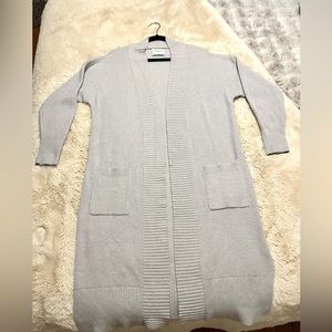 ABERCROMBIE & FITCH long grey sweater size Large